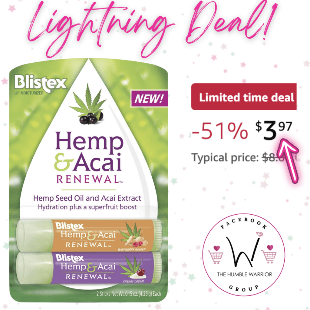 Blistex Hemp & Acai Renewal Lip Balm!
